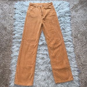 Wide leg corduroy pants
